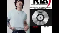 Single Solo Seven feat Latto Explicit Ver-Jungkook BTS Raih Sertifikasi Platinum Jepang