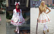 Begini jadinya jika hijab dan fashion lolita bertemu