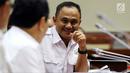 Kepala BNN Irjen Pol Heru Winarko saat Rapat Dengar Pendapat (RDP) dengan Komisi III DPR di Jakarta, Kamis (7/6). Rapat membahas Rencana Kerja dan Anggaran Kementerian dan Lembaga (RKAKL) dan Rencana Kerja Pemerintah (RKP) 2019. (Liputan6.com/JohanTallo)