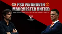 PSV Eindhoven vs Manchester United (Liputan6.com/Ari Wicaksono)