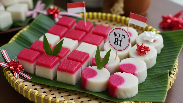 Makanan Tradisional Yang Bisa Dihias Untuk Peringatan Kemerdekaan 17 Agustus 1945 HUT RI Ke-81 (AI Genarated)