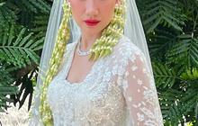 Lipstik Merah Menyala, 8 Foto Detail Makeup Akad Nikah Bunga Citra Lestari
