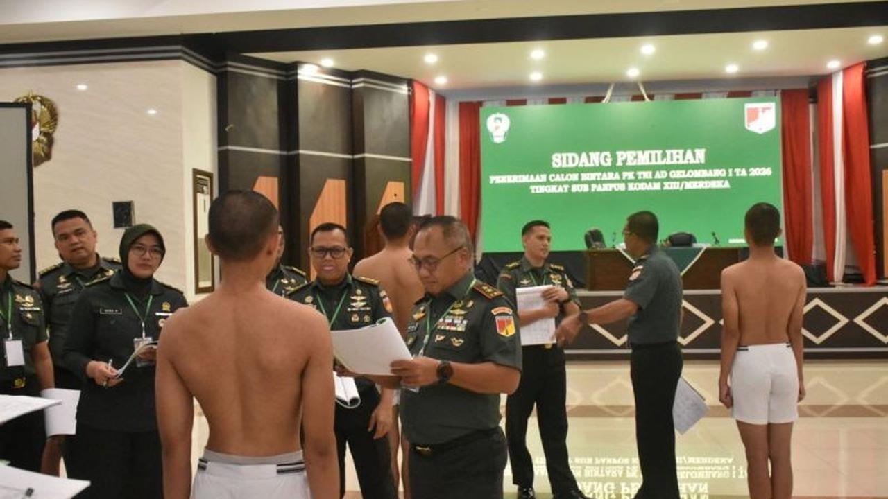 126 Calon Bintara TNI AD Ikuti Sidang Penentuan di Manado