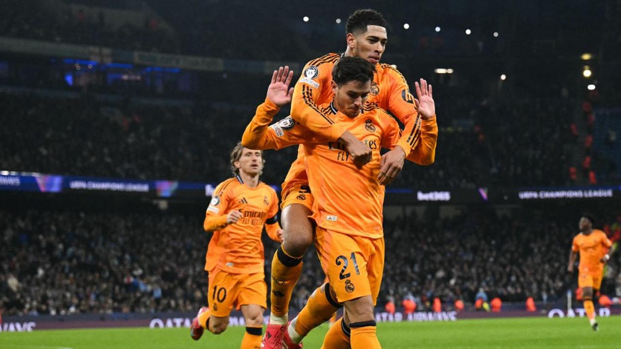 FOTO: Mental Juara! Momen Real Madrid Gilas Manchester City di Menit Akhir