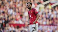 Matheus Cunha dari Manchester United dalam pertandingan Premier League antara Manchester United dan Arsenal di Stadion Old Trafford, Manchester, Inggris, Minggu, 17 Agustus 2025. (AP Photo/Dave Thompson)&nbsp;&nbsp;&nbsp;