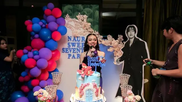 7 Potret Tampilan Serba Ungu Naura Ayu Rayakan Sweet Seventeen, Vibesnya Disebut Mirip Olivia Rodrigo