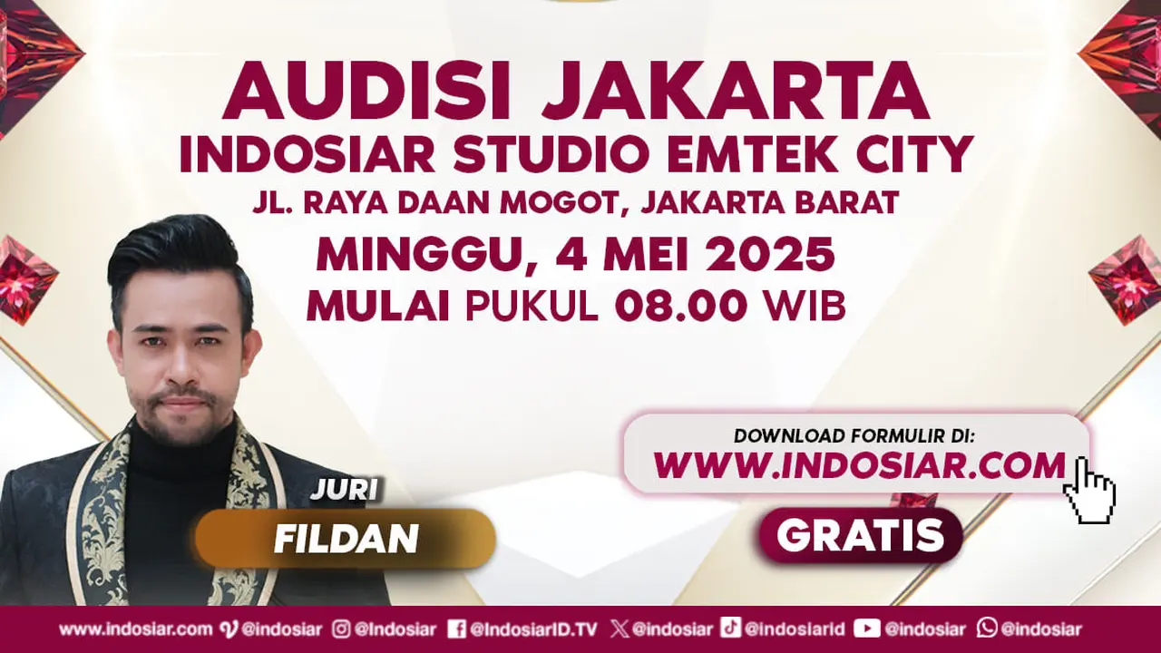 Audisi D'Academy 7 di Jakarta akan digelar pada 4 Mei 2025