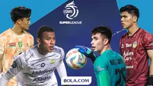 Kiper-kiper klub BRI Super League: Teja Paku Alam, Cahya Supriadi, Ernando Ari Sutaryadi, Nadeo Argawinata.