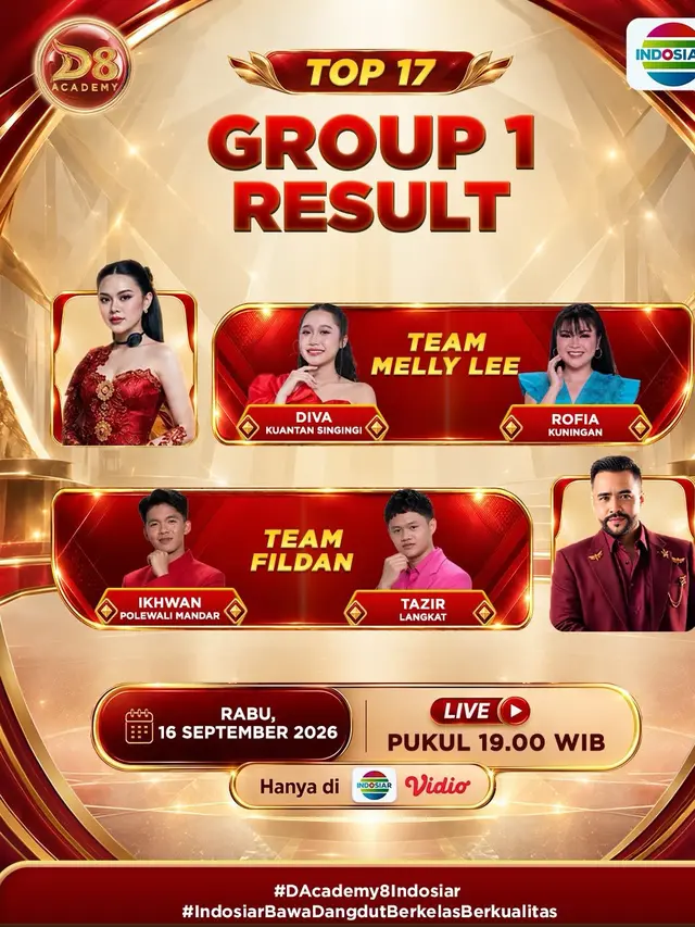 DA8 Top 17 Group 1