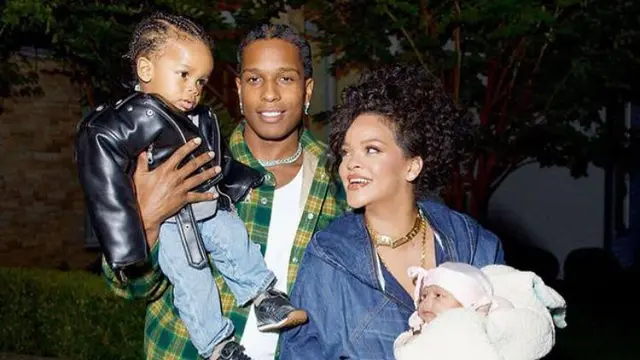 Rihanna, A$AP Rocky, dan kedua anaknya