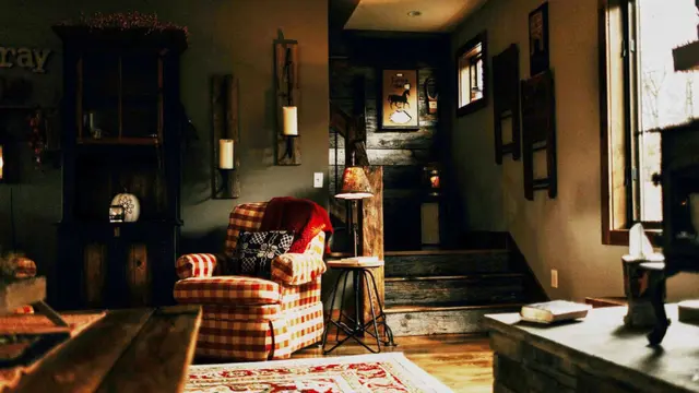 Ruang Tamu Gaya Vintage Minimalis