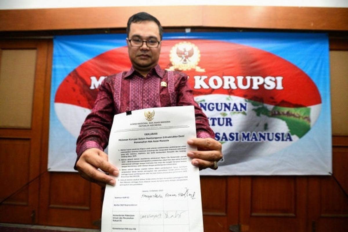 Komnas HAM deklarasikan melawan korupsi
