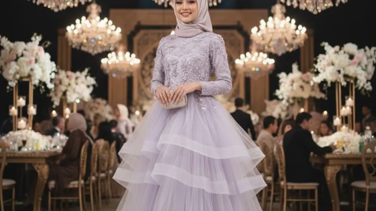 Ilustrasi Dress Anggun (Sumber: Gemini AI)