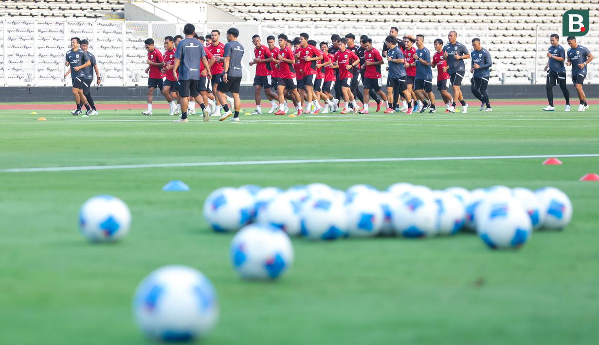 Tim berjulukan Garuda Muda itu menggelar pemusatan latihan di Jakarta pada 2-14 Oktober 2025. (Bola.com/M Iqbal Ichsan)