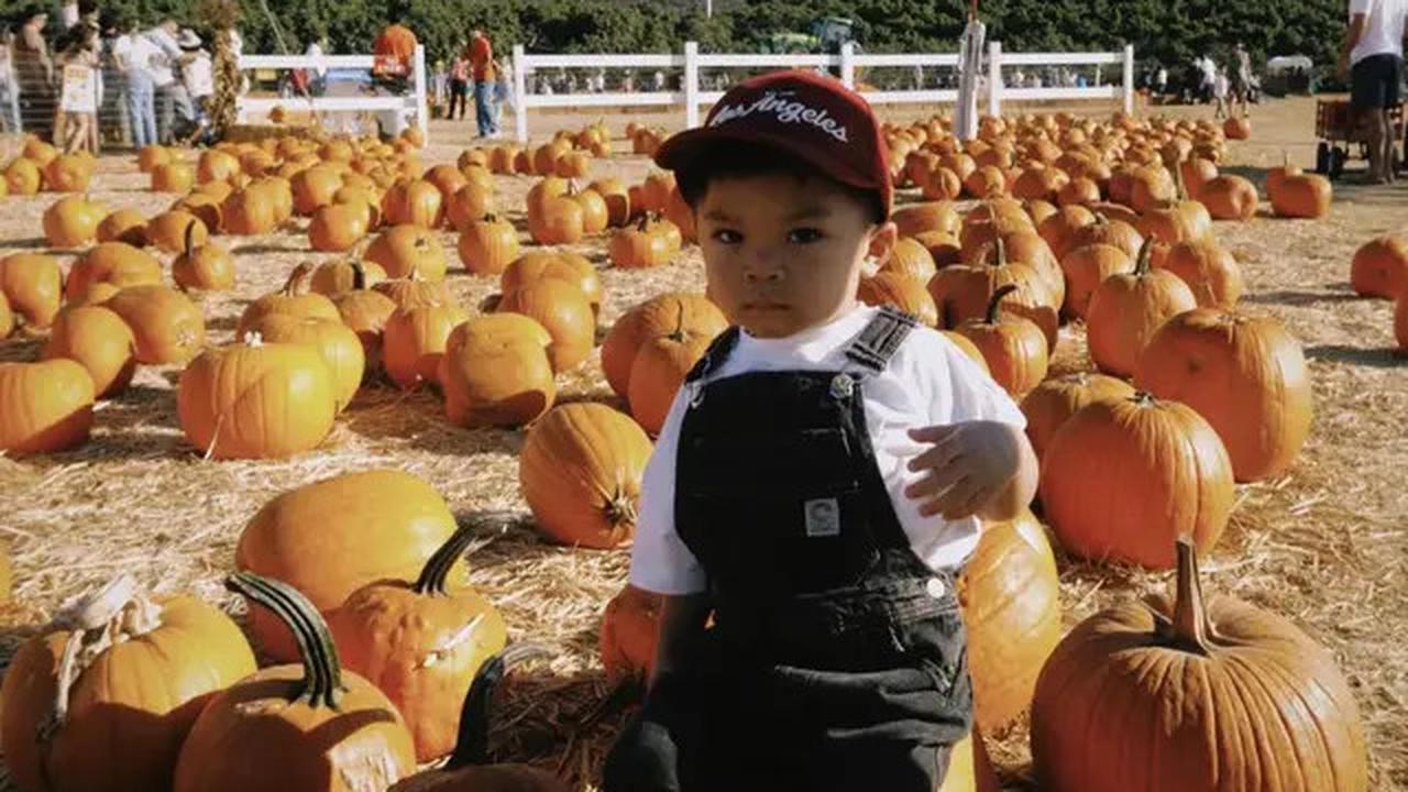 6 Potret Nikita Willy Ajak Baby Issa ke Ladang Labu Amerika, Panen Jelang Halloween