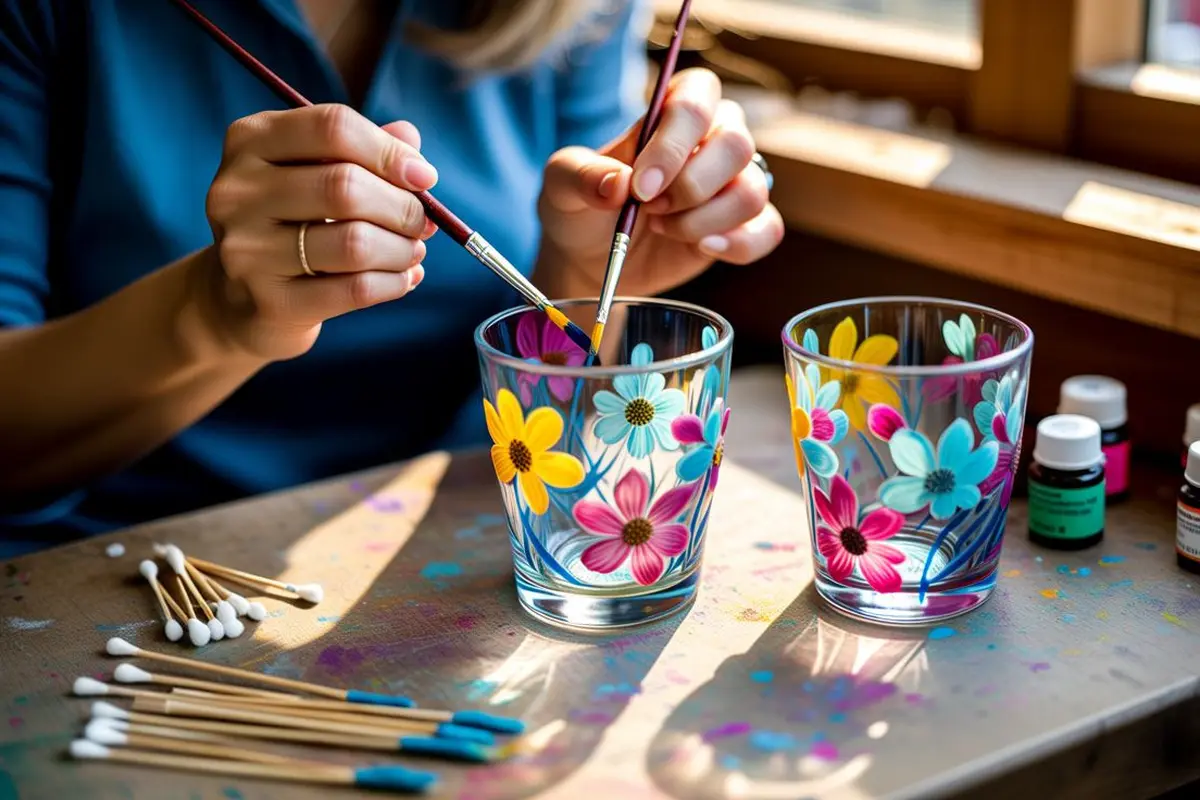 gelas kaca diy
