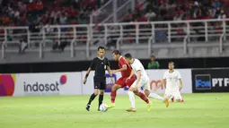 Timnas Indonesia berhasil unggul di laga ini berkat gol Dendy Sulistyawan di babak pertama, sebelum Egy Maulana Vikri di masa injury time. (FOTO: Dok PSSI)