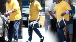 Tampang terbaru yang dilansir dari Dailymail terlihat Mr.T mengenakan kaos kuning dan topi (Dailymail)