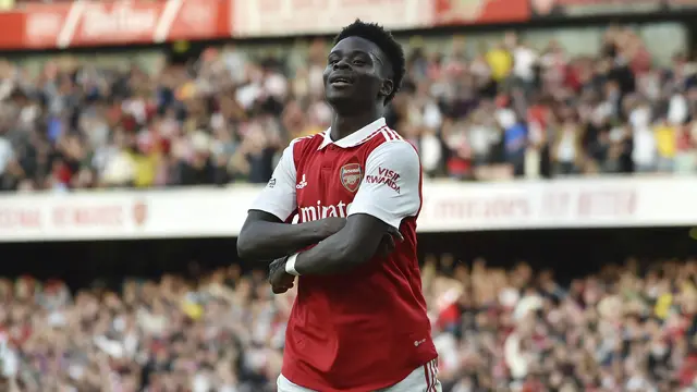 Bukayo Saka Dua Gol, Arsenal Bungkam Liverpool di Emirates