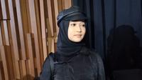 Aisha Keem di Kawasan Senayan, Jakarta, Selasa (27/12/2022). (Dok. M. Altaf Jauhar)