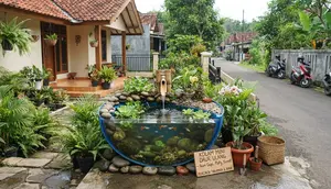 8 Ide Kolam Mini dari Barang Bekas Beserta Pilihan Ikan yang Cocok