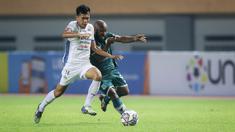 PSIM Yogyakarta dan PSMS Medan harus puas berbagi poin dalam laga kedua delapan besar Liga 2 2021. (Bola.com/Bagaskara Lazuardi)