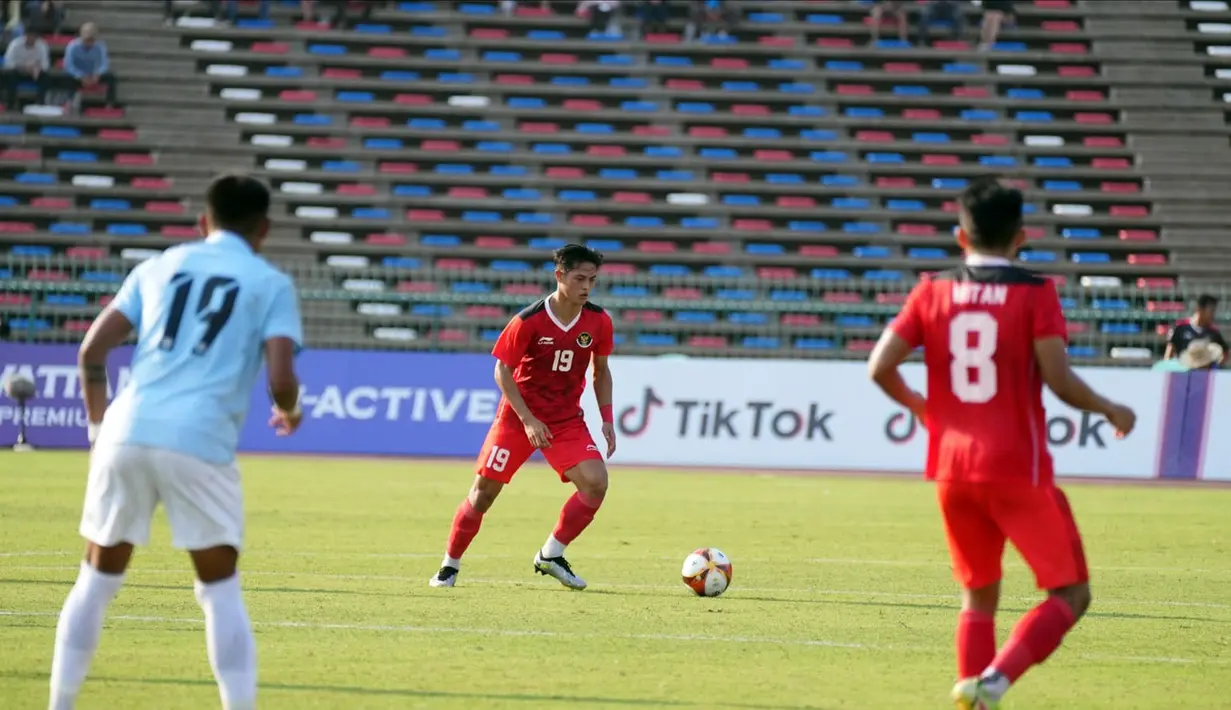 Ramadhan Sananta mencetak gol keduanya pada laga ini yang membawa Garuda Muda unggul 3-0 pada menit ke-59. Gol ini tercipta lewat aksi individu yang diakhiri tendangan kaki kiri keras yang menggetarkan gawang Myanmar. (Dok. PSSI)