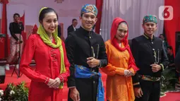 Menyambut masa pendaftaran bakal calon gubernur dan wakil gubernur dalam Pemilihan Kepala Daerah (Pilkada), kantor KPU Provinsi Jakarta dihiasi dengan beragam ornamen khas Betawi. (Liputan6.com/Angga Yuniar)