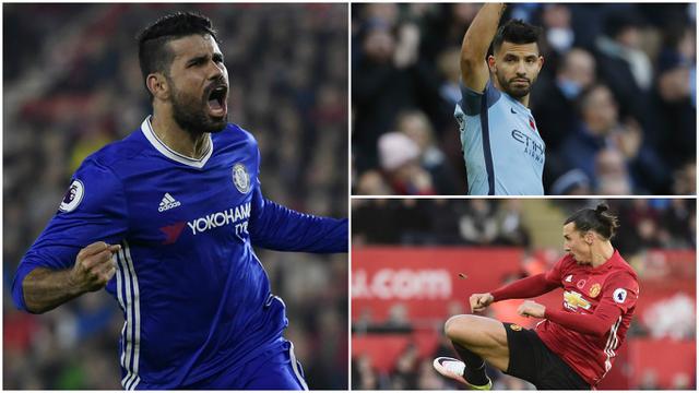 Pencetak Gol Terbanyak Premier League 2016-2017 hingga Pekan 11
