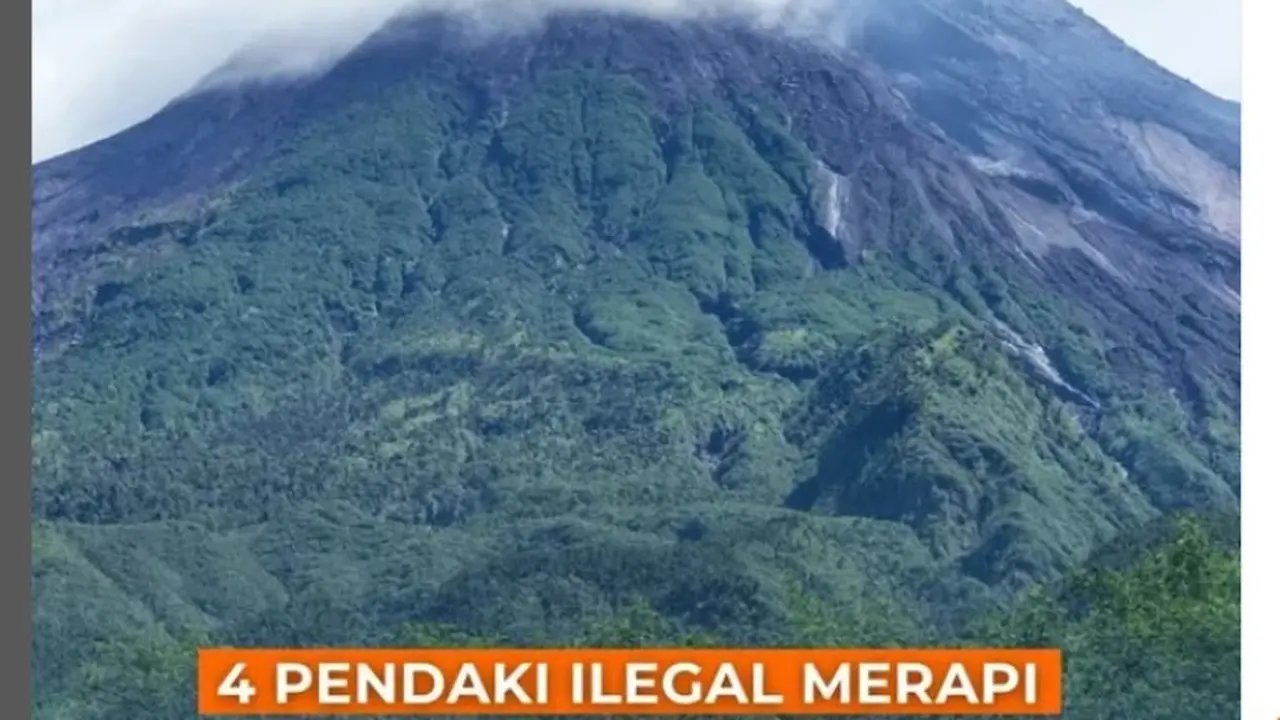 Pendaki Ilegal Kembali Terciduk Mendaki Gunung Merapi, Dihukum Bersihkan Kali Talang 3 Bulan
