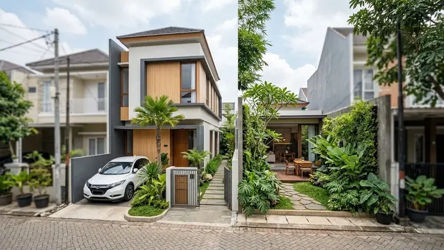 Desain Rumah Inovatif untuk Kavling Kecil dan Memanjang/AI Generated