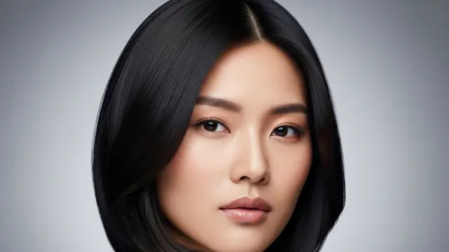 Sleek Layered Korean Hair