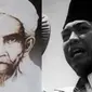 Kolase Mbah Kholil Bangkalan dan Bung Karno (Istimewa)