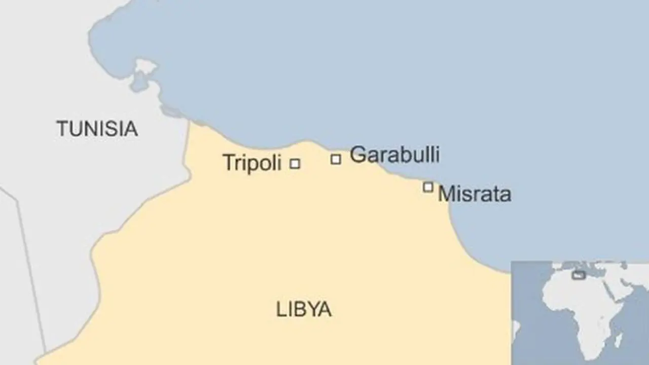 Wilayah Libya yang terjadi ledakan misterius. (BBC)