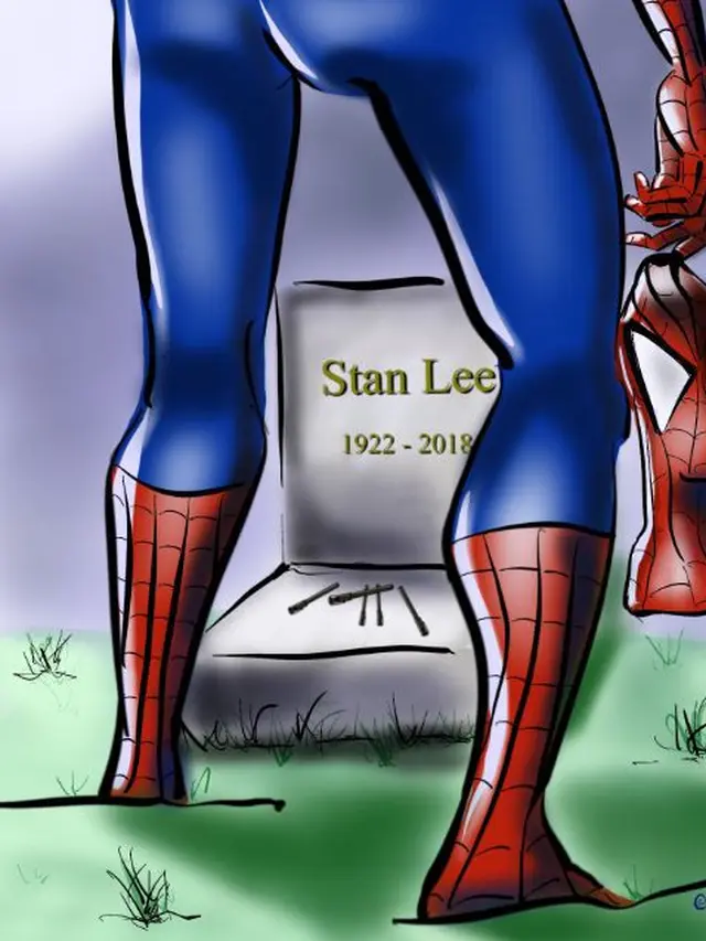 Haru, 7 Ilustrasi Karya Warganet Lepas Kepergian Stan Lee untuk Selamanya