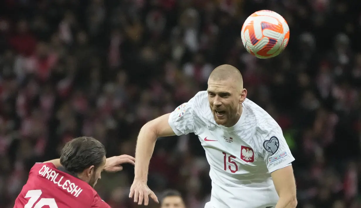 <p>Hasil ini membawa Polandia naik ke posisi dua klasemen Grup E dengan poin tiga. (AP Photo/Czarek Sokolowski)</p>