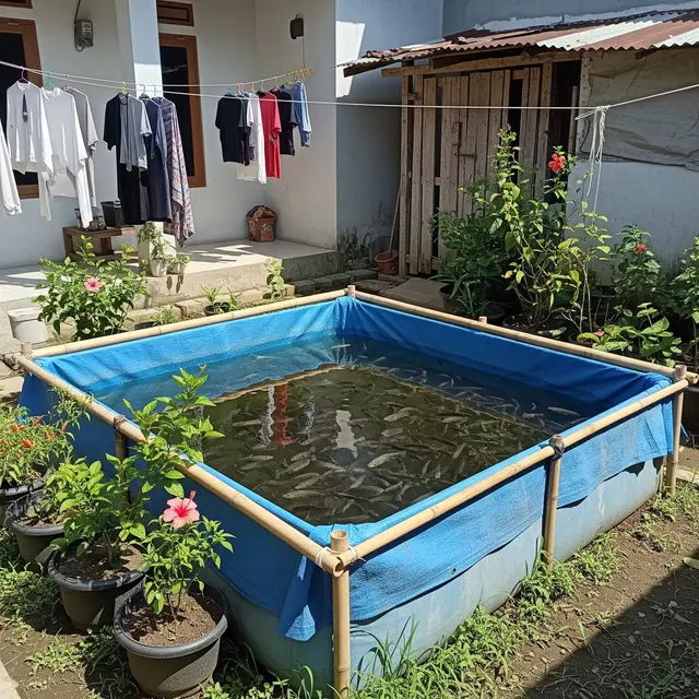 Budidaya Ikan Nila Cepat Besar di Kolam Terpal Ukuran 1x1 Meter, Panduan Panen Cuan