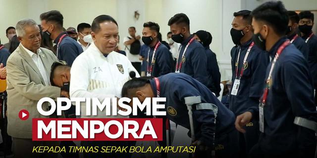 VIDEO: Keyakinan Menpora Akan Kekuatan Timnas Sepak Bola Amputasi Indonesia di Piala Dunia Turki