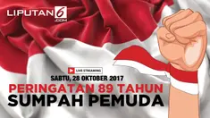 Peringatan 89 Tahun Sumpah Pemuda, Sabtu, 28 Oktober 2017 di Istana Bogor dengan tema 'Kita Tidak Sama, Kita Kerjasama'