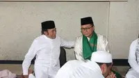 Ketua MPR Zulkifli Hasan bersama Raja Dangdut Rhoma Irama bersilaturrahmi ke Pondok Pesantren Sidogiri Pasuruan. (Istimewa)