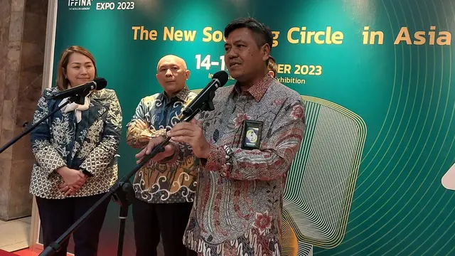 Direktur Jenderal Industri Agro Kementerian Perindustrian Putu Juli Ardika dalam Launching Nasional IFFINA, di Kementerian Perindustrian, Selasa (9/5/2023).