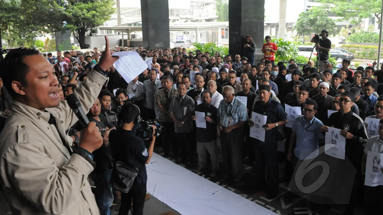 Kasus BG Dilimpahkan, Pegawai KPK Berunjuk Rasa