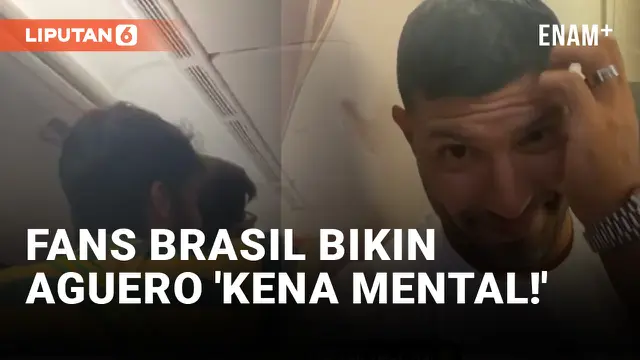 VIDEO: Sergio Aguero Dibully Fans Brasil Saat Berangkat Nonton Piala Dunia 2022