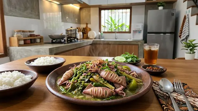 Resep Cumi Kukus Cabe Hijau yang Empuk dan Pedas Nikmat