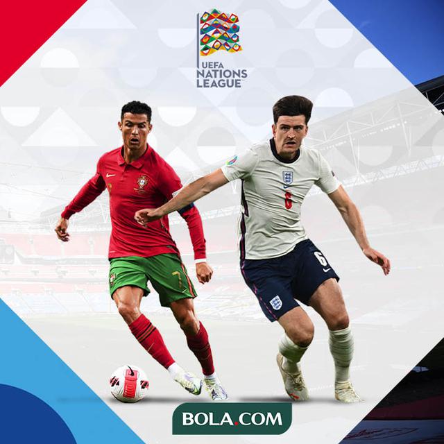 UEFA Nations League - Cristiano Ronaldo dan Harry Maguire