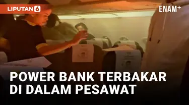 Ngeri! Power Bank Terbakar di Kabin Pesawat Scoot Airlines