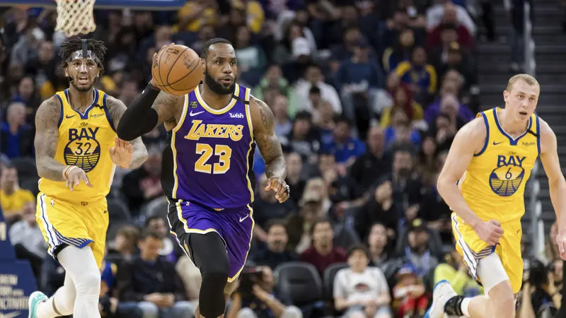 Hasil NBA: Lakers Susah Payah Kalahkan Warriors