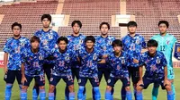 Skuad Timnas Jepang U-20 saat menghadapi kualifikasi Piala Asia U-20 2023. (Instagram @japanfootballassociation)