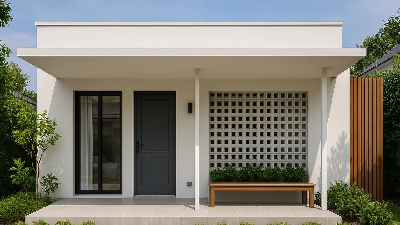 Desain Rumah Minimalis 6x12 Tampak Depan (Foto: ChatGPT)