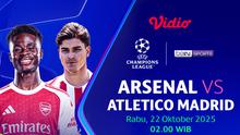 Saksikan Arsenal vs Atletico Madrid eksklusif di Vidio. (dok. vidio.com)